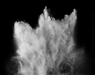 smoke  powder explosion air background shape black