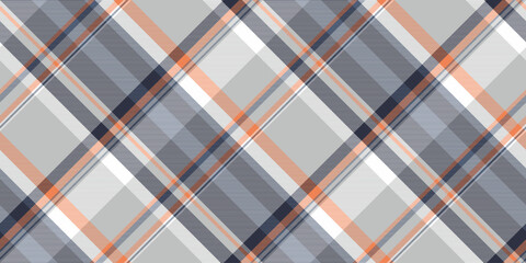 Complexity background seamless texture, filigree fabric textile vector. Apartment plaid tartan check pattern in silver and dark colors.