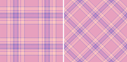 Texture vector check of seamless pattern background with a plaid textile fabric tartan. Set in wedding colors. Scrapbook ideas for creative projects.