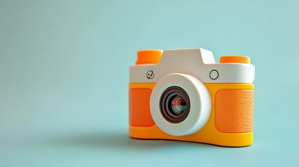A vibrant toy camera invites creativity and joy perfect for young aspiring photographers