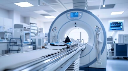 Obraz premium Sophisticated x ray diagnostic equipment in a medical facility