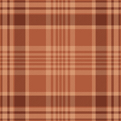 Selection vector seamless plaid, carnival textile pattern check. Teenage fabric background texture tartan in orange and red colors.