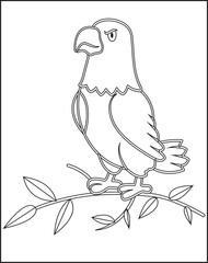 Cute Bird Coloring Pages for Kids Bird.