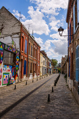 Fototapeta premium Le quartier Saint-Leu à Amiens