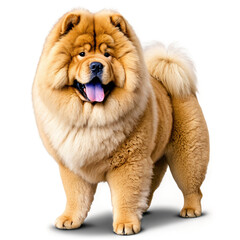 Obraz premium Chow Chow dog on a transparent background