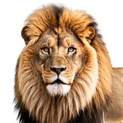 Naklejka premium lion isolated on a transparent background