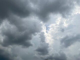 Cloudscape has been developing in gorgeous form. The sky is full of dark clouds.