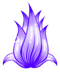 Seaweed, seaweed on white, purple seaweed illustration with bubbles, seaweed sticker, sticker, plant, plant on white, purple, illustration of plant, png, cute, cute sticker, purple sticker, png plant