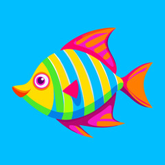 Naklejka premium Tropical Fish Vector