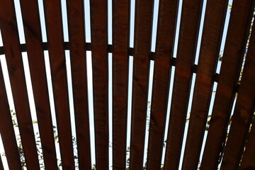 Architectural details in the construction of buildings and structures close-up.
