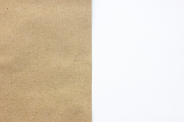 The clean lines of white paper intersect with the raw edges of kraft, making it ideal for...
