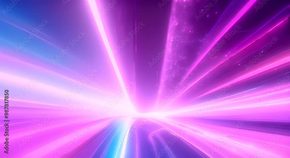 Poster futuristic light trails abstract background dynamic digital animation high speed data transmission c