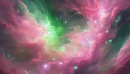 Fototapeta premium fantastic landscape and city on pink background.