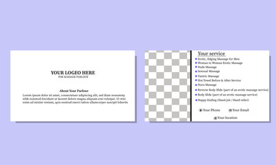 modern business card design ,corporate design , white business card design , business card design for parlour 