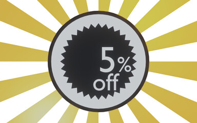 5 percent of promotion