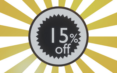 15 percent of promotion