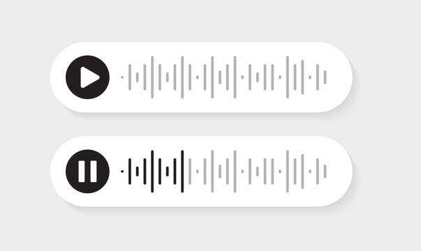 Voice Message UI Design with Play and Stop Preview
or recording and sending a button preview