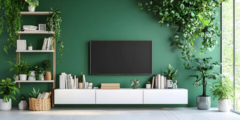 modern living room, ai generated