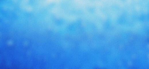 Blurred background of water drops on blue background with grainy texture