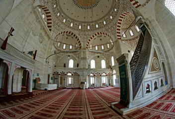 Obraz premium Cedit Ali Pasha Mosque, located in Babaeski, Turkey, was built by Mimar Sinan in the 16th century.