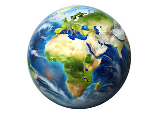 Fototapeta premium earth planet illustration isolated on transparent background