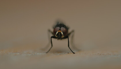 House fly macro photography detailed