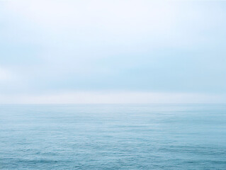 Obraz premium Minimalist Seascape with Calm Horizon