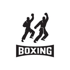 Obraz premium Creative Set Of Illustration Boxing Logo Design