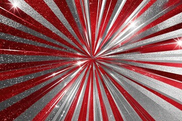 Sparkling Red and Silver Abstract Design for Fourth of July Celebrations