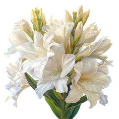 Fototapeta premium bouquet of flowers in a beautiful spring garden filled with blooms and petals.