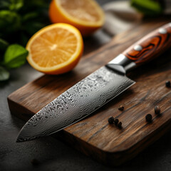 damascus steel knife © Elvina