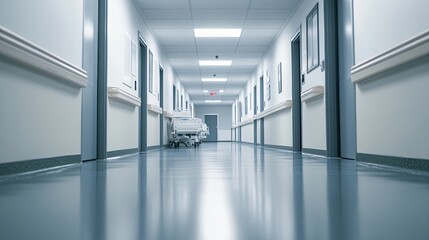 Fototapeta premium Empty Modern Hospital Interior.