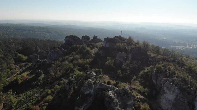 Mount Zbor&oacute;w in Kroczyce, Poland