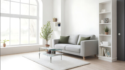 Soft pastel or neutral tones on walls, complemented by light-colored furniture for a fresh and airy feel.