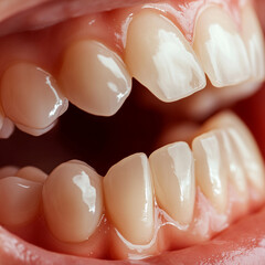 mouth gums only close up. macro lens