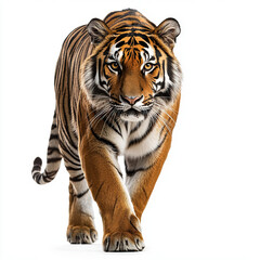 Fototapeta premium Tiger Isolated Walking