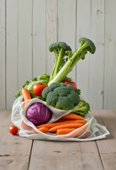 Carrots, celery and other fresh vegetables on a light background. Top view