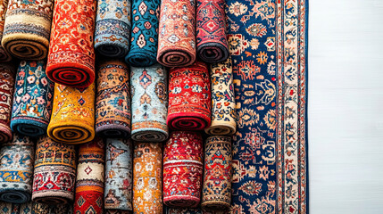 Variety of oriental carpets 