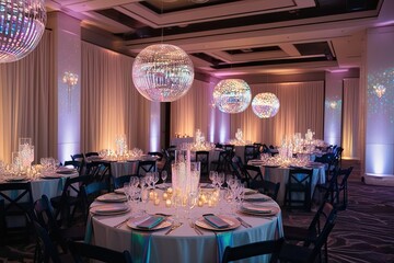 Breathtaking Iridescent Lighting and Sparkling Effects for Modern Celebration Events