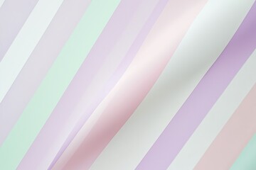 Fototapeta premium Soft pastel stripes in soothing colors create a tranquil mood on a smooth white background, perfect for contemporary decor or art inspiration