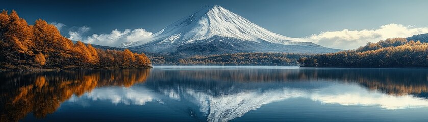 Majestic Mountain Reflection in Calm Waters