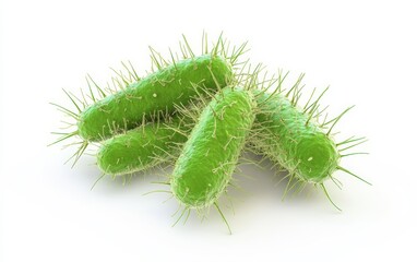 Naklejka premium Bacteria isolated on white background