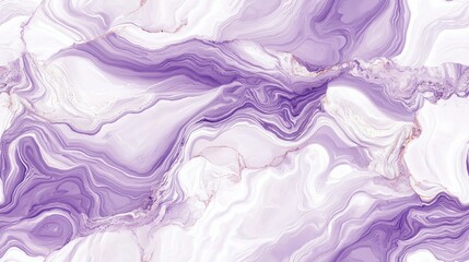Fototapeta premium Serene Lavender Marble: Elegant Seamless Pattern with White Veins