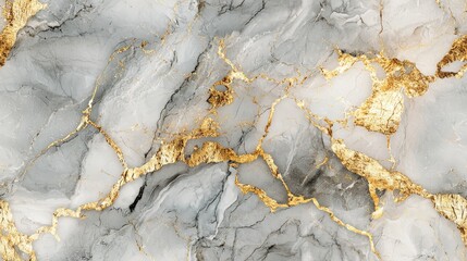 Elegantly Chic Seamless Marble Design in Muted Gray and Soft Gold