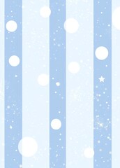  large white dots and small blue stripes in soft pastel shades of light sky blue and pale lavender.