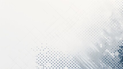 A simple graphic design featuring gray dots arranged in rows and columns on a white background
