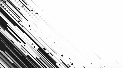 black line on white background