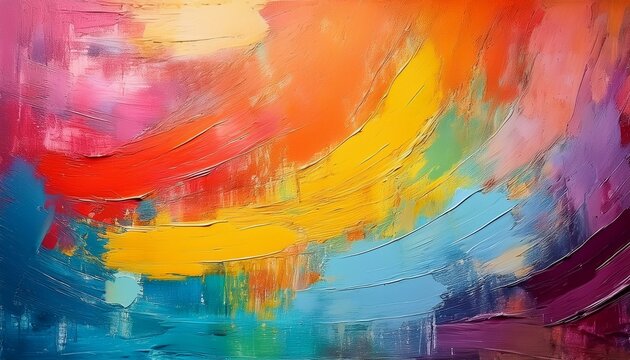 Bunte pinselstrich farb wand mit hellen ausgeblichenen farben