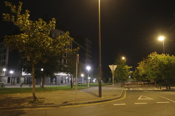 Urban landscape in the city of Bilbao, Spain