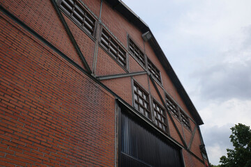 Front of an old factory